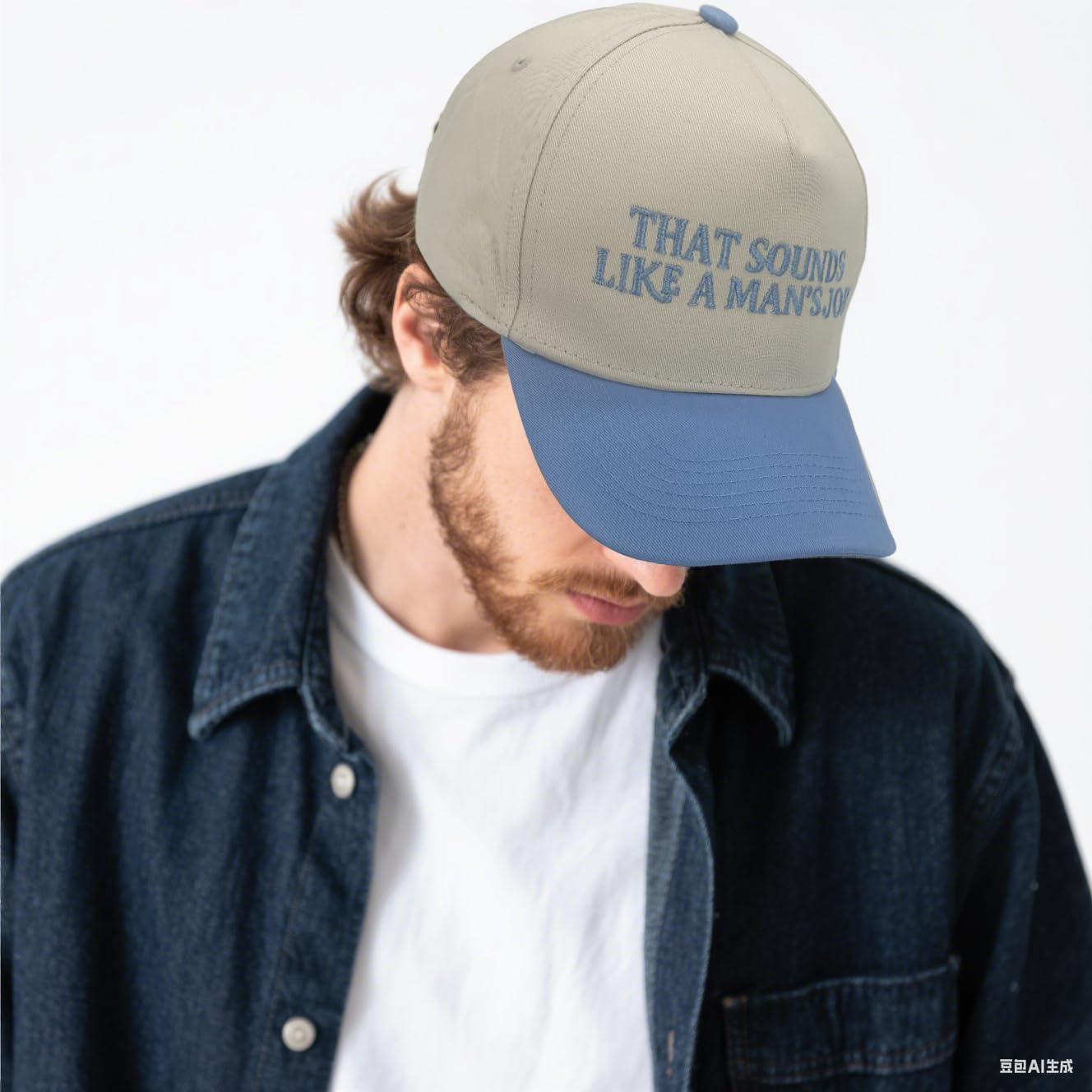 That Sounds Like a Man's Job Baseball Cap Adjustable 2 Tone Cap Embroidery Hats for Men Women Funny hat Outdoor caps Blue - Image 5