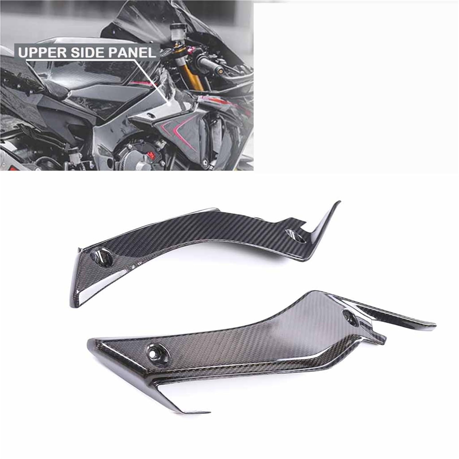 Per YAMAHA R1 R1M 2015 2016 2017 2018 2019 Accessori Moto Telaio In Fibra Coperture Pannelli Laterali Kit Carena In Di Carbonio A Secco