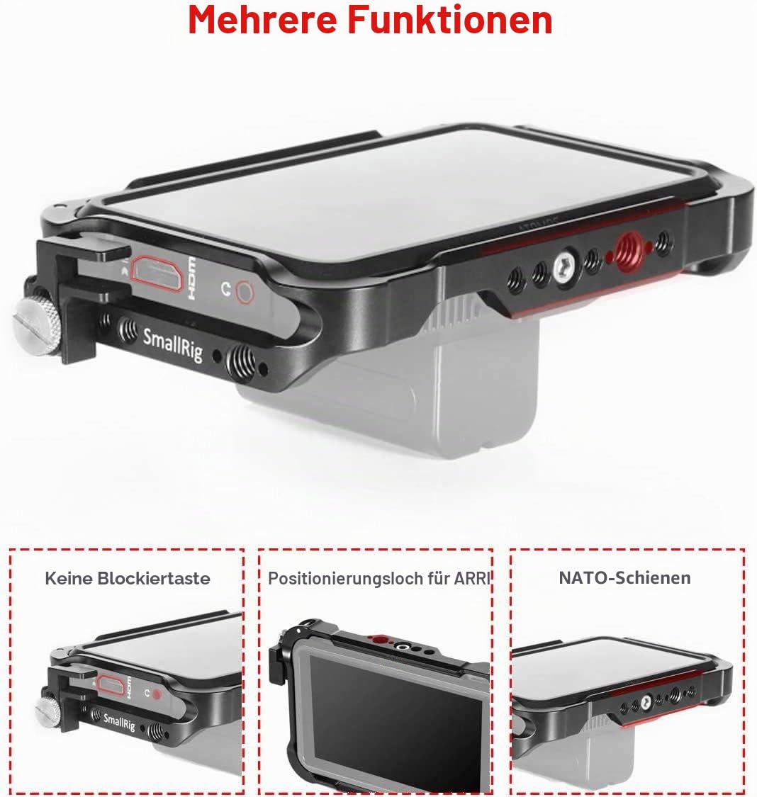 SMALLRIG Shinobi Cage AtomX 5" Cage Käfig für Atomos Shinobi - CMA2305