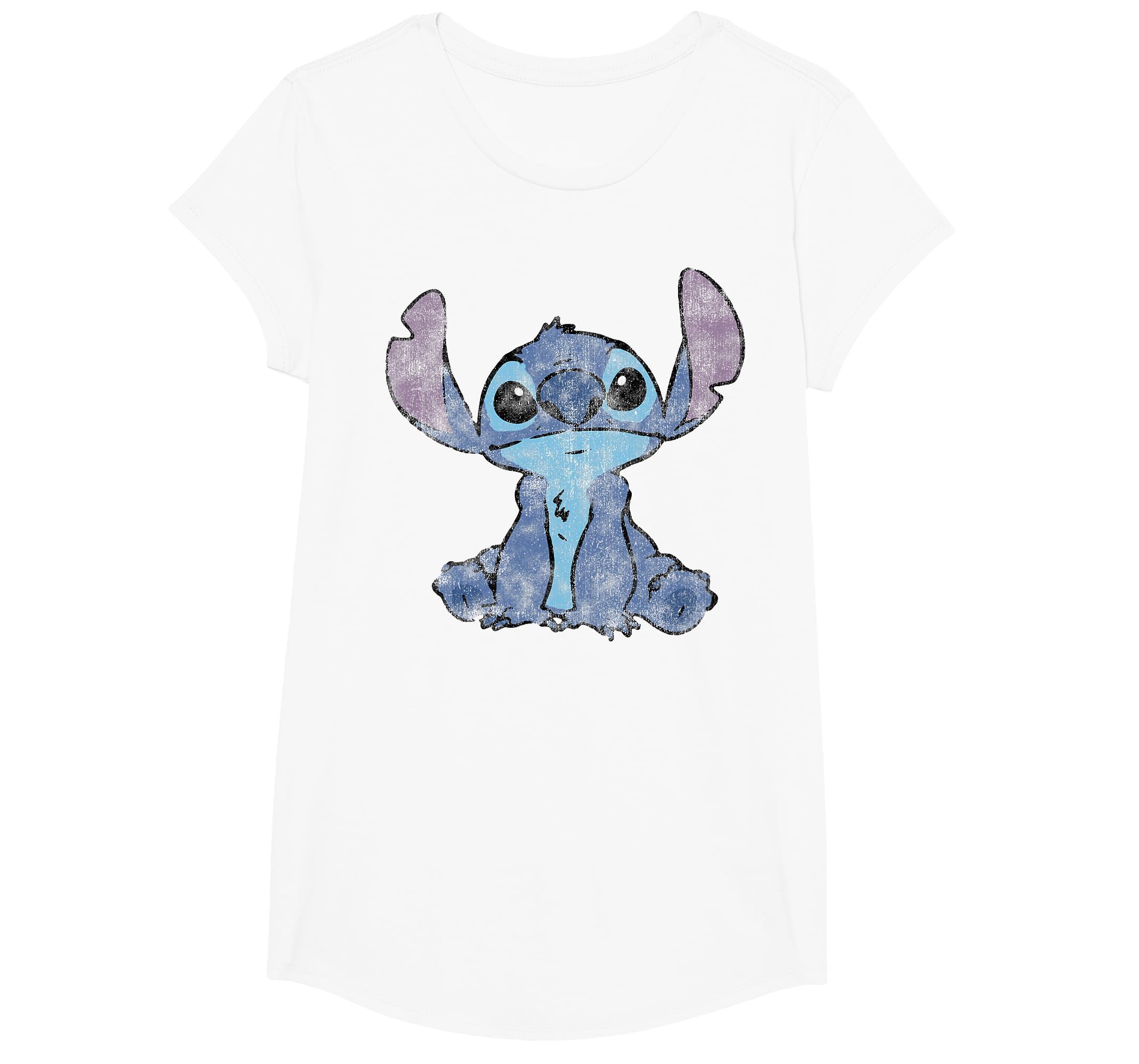 Disney Lilo &amp; Stitch Distressed Stitch Portrait T-Shirt