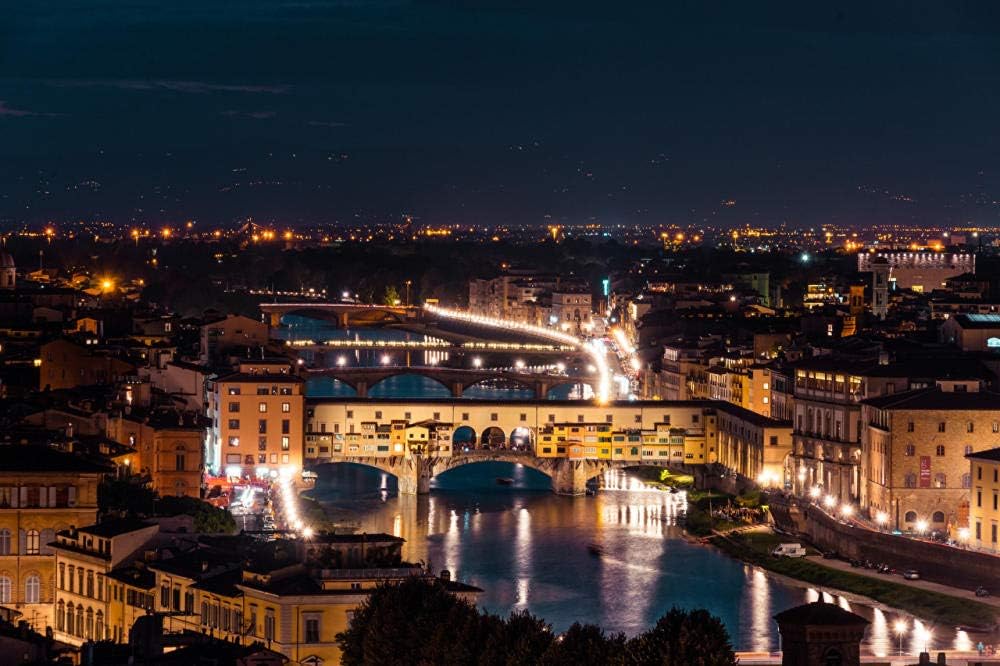 Florence Italy Arno River, Ponte Vecchio Bridges riverAdult puzzle children 1000 pieces wooden puzzle game gift home decoration special travel souvenir