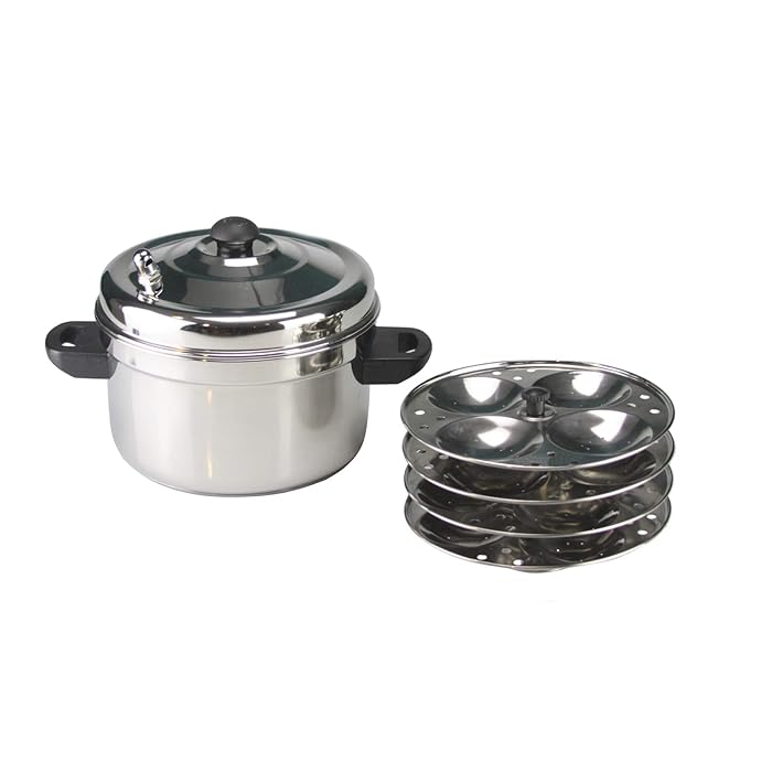 Buy Stainless Steel Induction Idli Maker 4 Tier Rack Idli Plates Stand