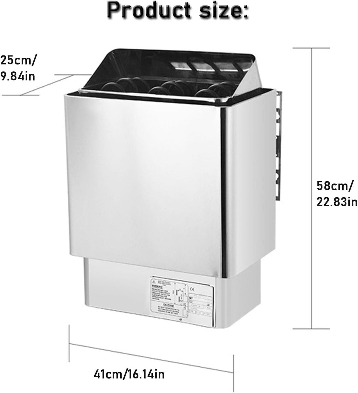 Elektryczny Ogrzewacz Sauny Piec Ogrzewający Saunę Ze Stali Nierdzewnej, 220 V Mokra i Sucha Łaźnia Sauna Box Sauna Room Wyposażenie dla Domu Hotel Spa Prysznic Łaźnia Parowa 3KW