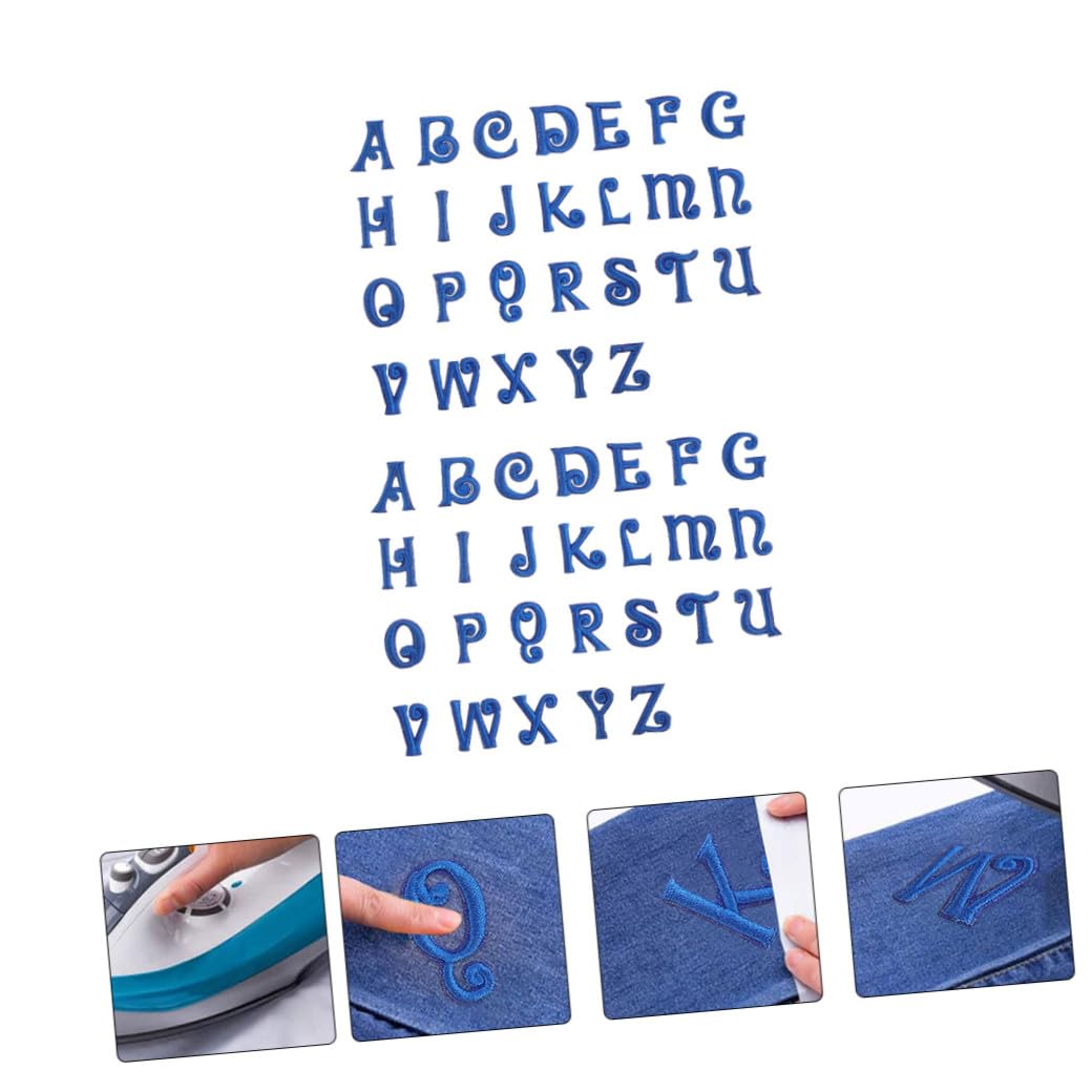 OSALADI 3 Series 3 Juegos De Parches De Tela Con Bordado De Letras Pegatinas Para Espinillas Parches De Reparación Parches De Letras Universitarias Parches Personalizados 52 piezas x 3