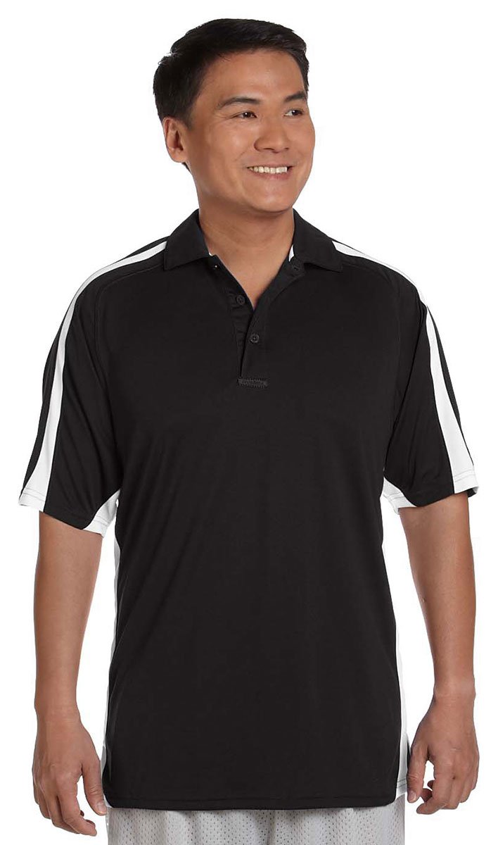 Russell AthleticWomens Team Game Day Polo (S92CFM) -BLACK/WHIT -S