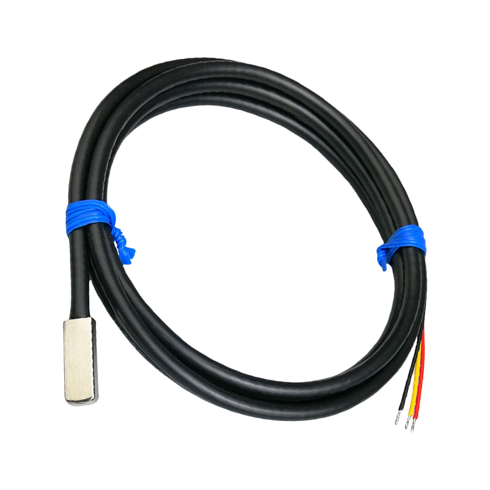 Thin Temperature Probe with Double Shielded Wire 55℃~125℃ Ranging for Home Equipment Maintenance None Drilling Require None Invasive Industrial Temperature Monitor