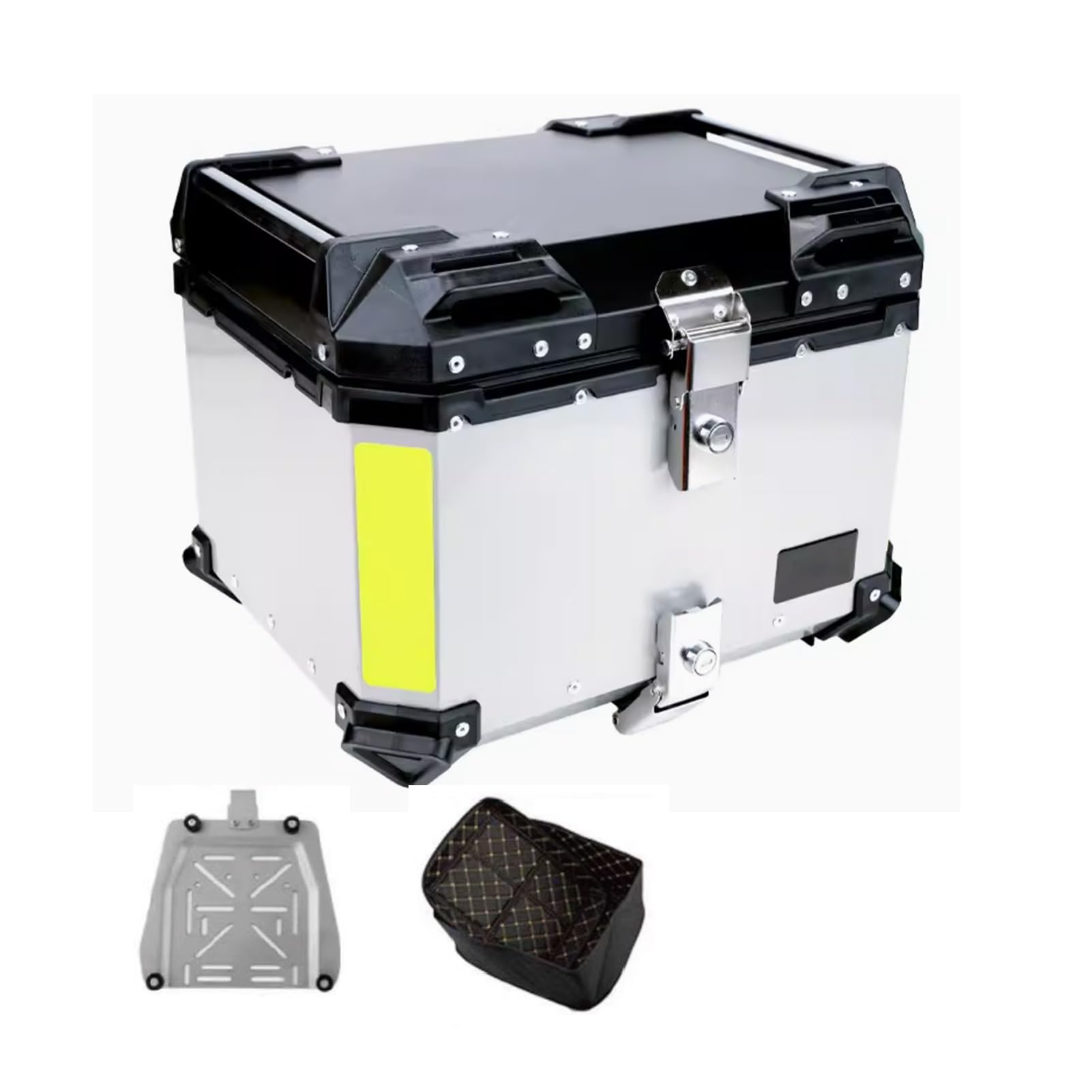 Top case en aluminium pour moto grand coffre de voyage 36L à 65L