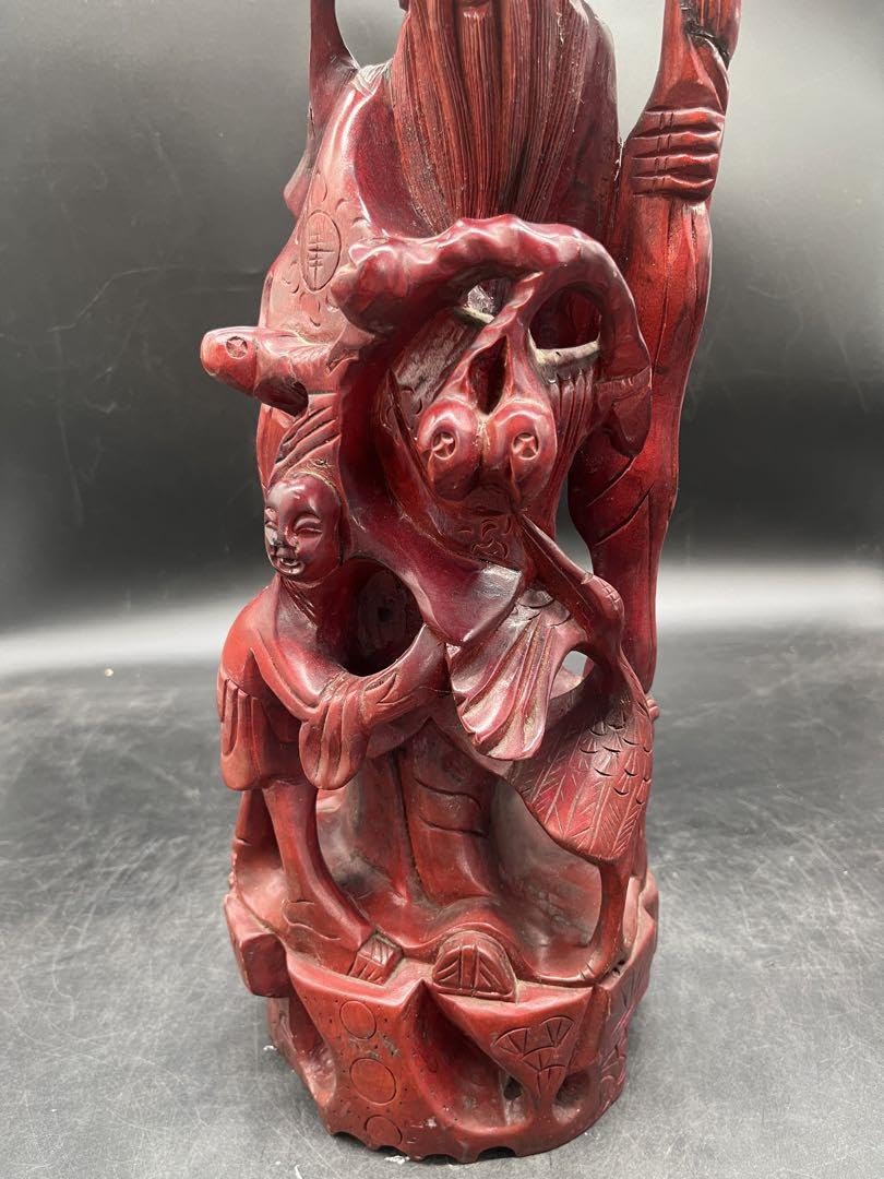 木彫りの七福神 置物 オブジェ 工芸品 彫刻