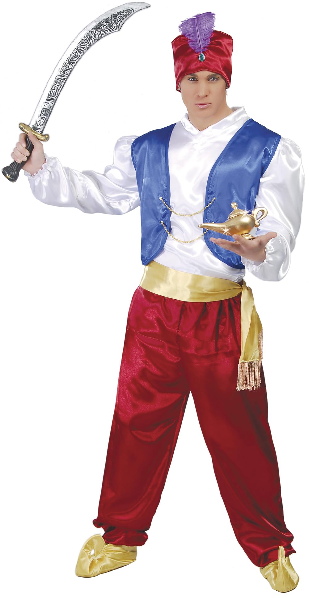 FIESTAS GUIRCA Genie Costume Adult Man Size Large UK 42-44