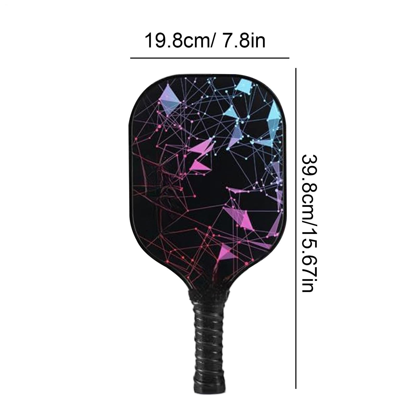 Racchetta da Pickleball Set di Racchette da con Palla | Sportivi in Fibra di Vetro Leggeri ed Ergonomici per Uomo Donna Bambino Casa Esterno Interno