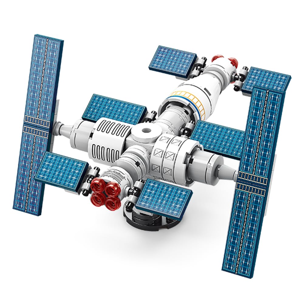 96-Piece Space Station Building Blocks Set | STEM Educational Toys for Kids Ages 6-12 | Creative Astronaut Adventure Playset for Boys & Girls | Compatible with Major Brands