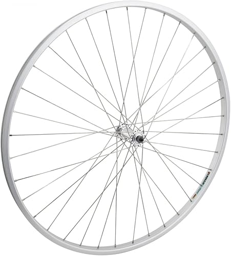Rueda delantera 27 x 1-14 Llanta de aleación, Plata, 36H, Schrader