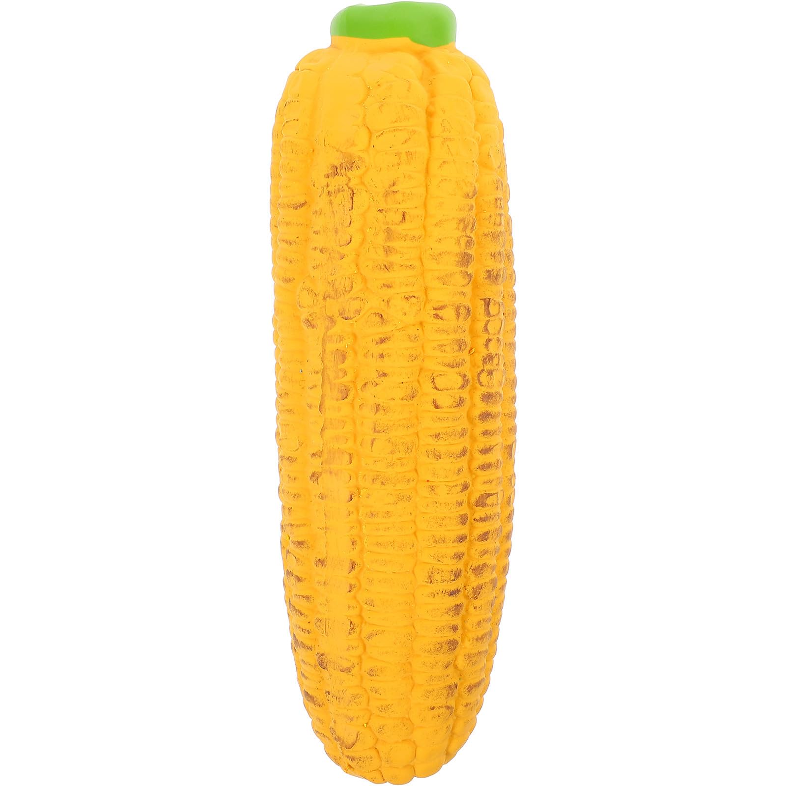 Latex Dog Chew 15cm Simulated Baked Corn Squeaky Pet Sturdy Puppy Teeth Cleaning Chew for Interactive Play and Teething Dogs