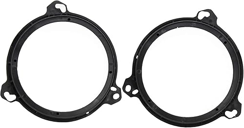 Miniatura 7 de RED WOLF Conector de arnés de cableado de altavoz para puerta de automóvil con adaptador de altavoz anillos espaciadores 6.5 pulgadas Nissan