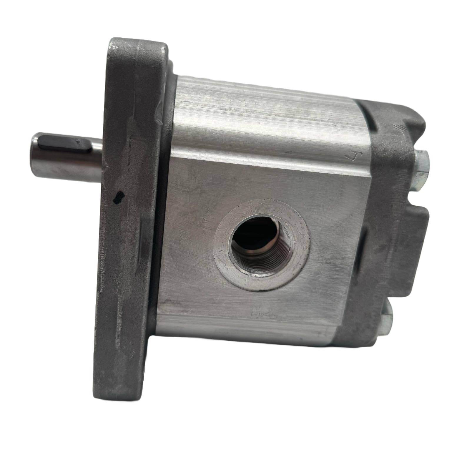 Bomba Hidráulica 37,5 L/min (25 cc/rev), 250bar, Eje Recto Ø22,2 SAE B, Puertos GAS, Brida Europea, Montaje Europeo marca Hydrosila. Bomba para Tractor, Bomba para Prensa Hidráulica y Grupo Hidráulico