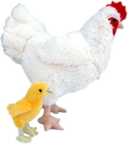 Miniatura 1 de Adore12 Perla La Gallina pollo con pie de bebé animal de peluche pollito Plush Toy