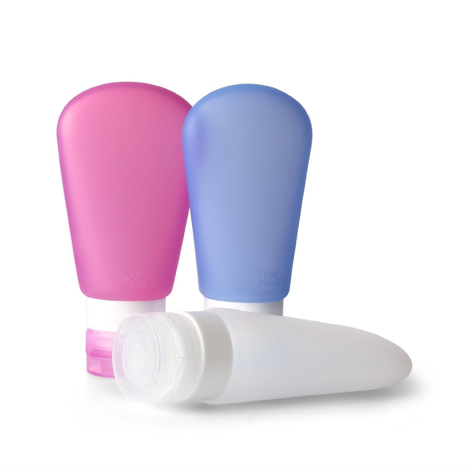 Maharsh Portable Soft Silicone Travel Bottles Set 90 ml Mini Tub Containers Squeezable Bottle for Shower Gel, Liquide Soap,Toiletries Lotion Shampoo Cosmetic Empty (Multi color)-image-12