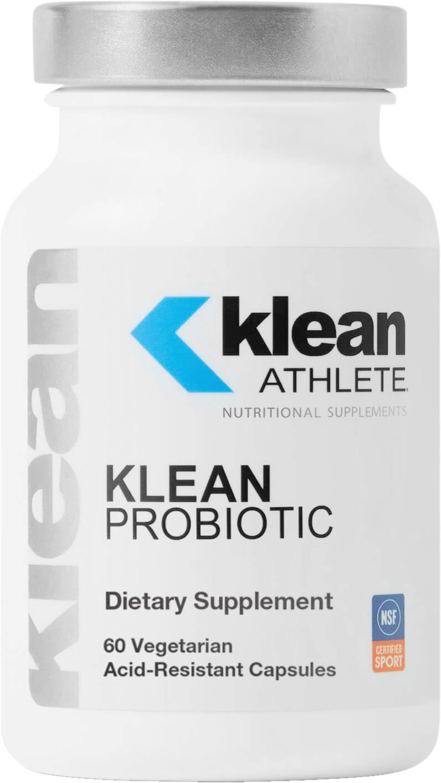 Klean Athlete Klean Probiotic | Shelf Stable Probiotic to Support Immune System and Overall Health of the Digestive System | NSF Certified for Sport | 60 Vegetarian Acid-Resistant Capsules