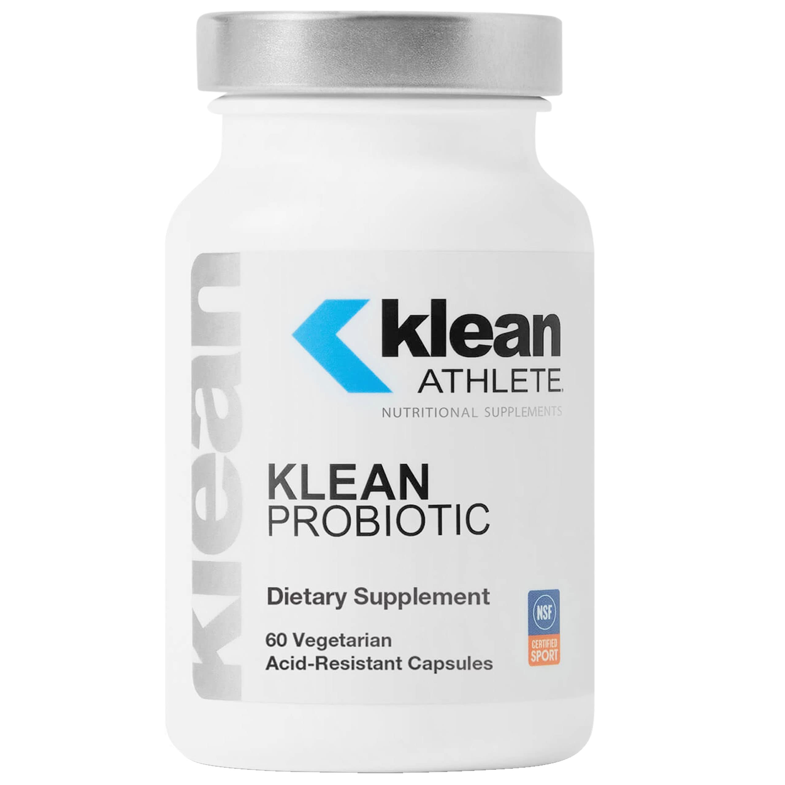 Klean Athlete Klean Probiotic | Shelf Stable Probiotic to Support Immune System and Overall Health of The Digestive System | NSF Certified for Sport | 60 Vegetarian Acid-Resistant Capsules