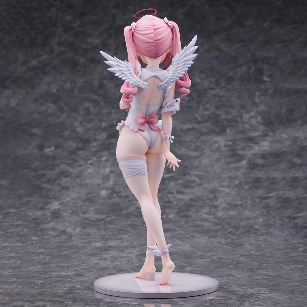 QAHEART Minarai Nurse Tsukiyomi Ai Figures Anime Girls Figure Original Painting Illustration Anime Figurine 25CM: Minarai Nurse Tsukiyomi Ai White 1pcs 25cm/9.84inch