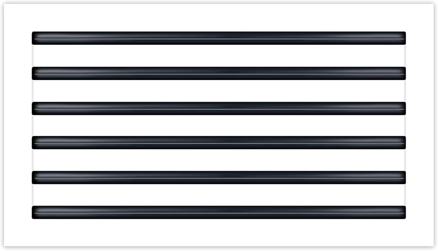 BUILDMART - 24x12 Modern AC Vent Cover - Decorative White Aluminum Air Vent - Standard Linear Slot Diffuser - Heating and Cooling Register Grille for Ceiling, Walls & Floors - Texas Buildmart