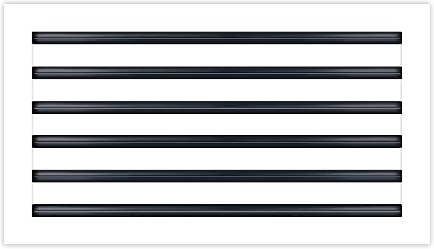 BUILDMART - 24x12 Modern AC Vent Cover - Decorative White Aluminum Air Vent - Standard Linear Slot Diffuser - Heating and Cooling Register Grille for Ceiling, Walls & Floors - Texas Buildmart