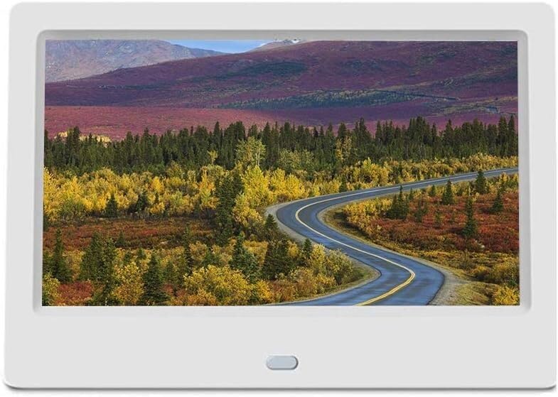 Cadre photo numérique 15,4 pouces blanc avec lecteur vidéo et affichage publicitaire