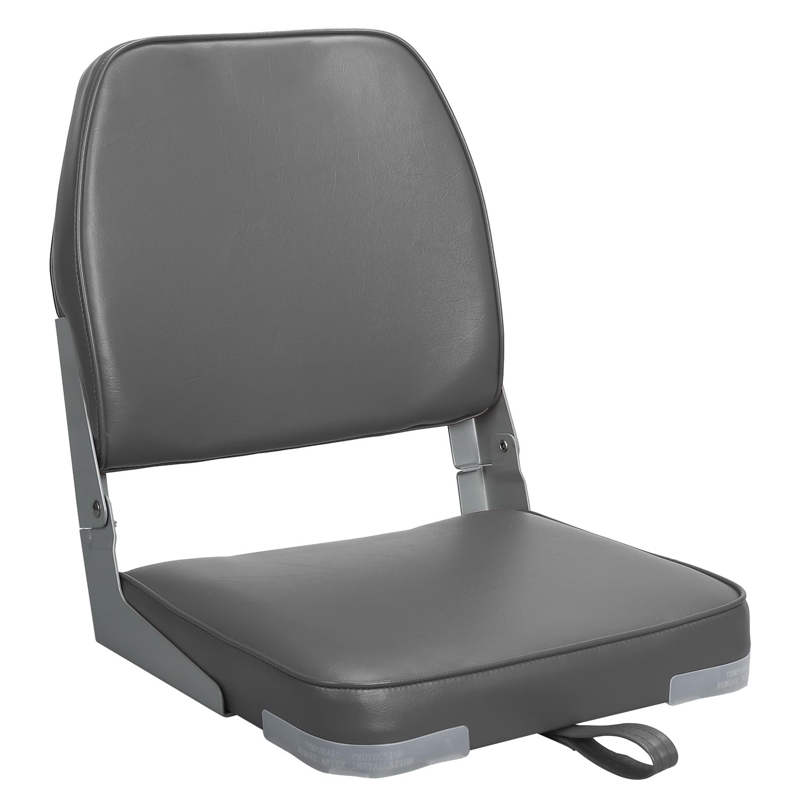 ERGOSEAT Folding Low Back Gray Boat Seats Fishing Seat Fits Jon Bass