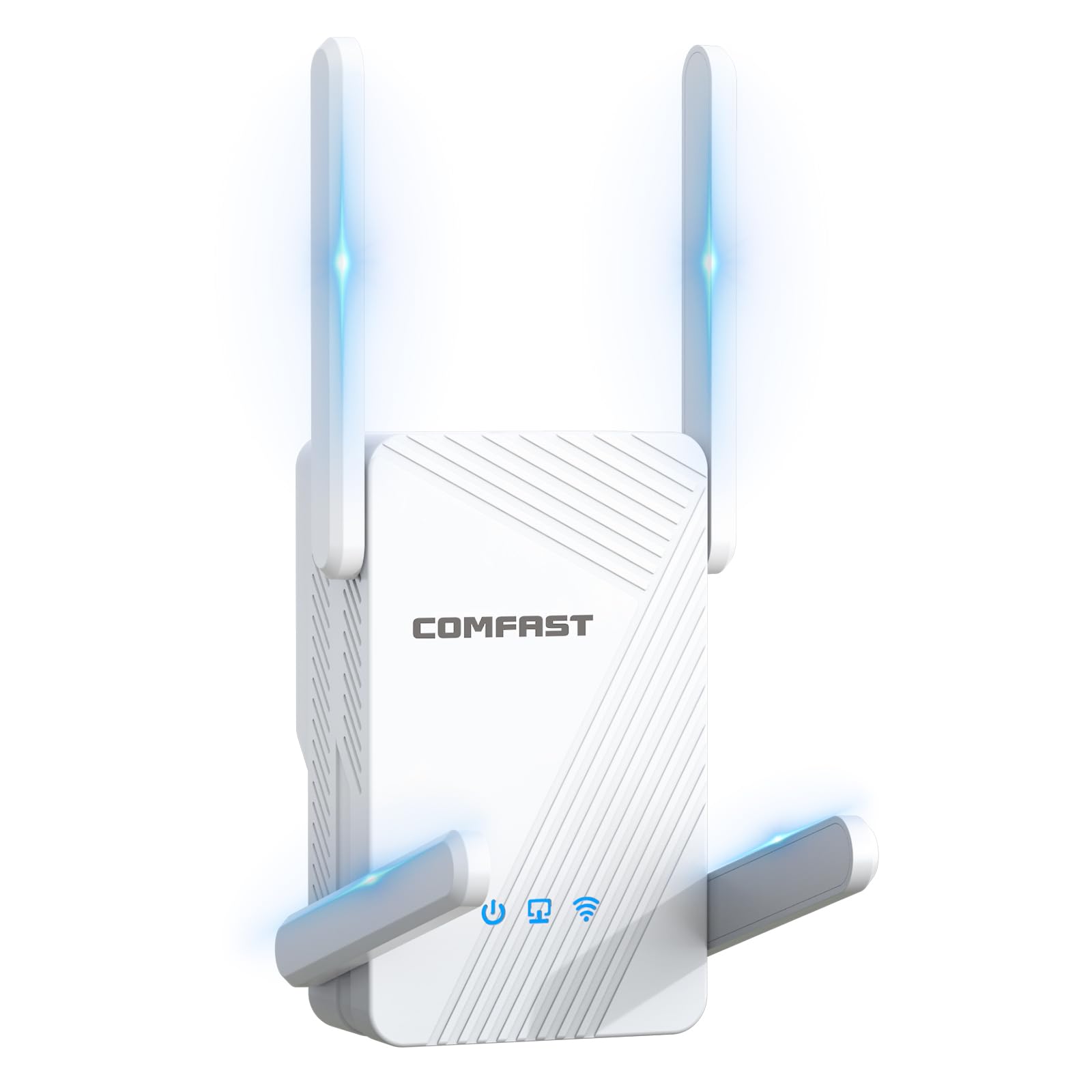 2026 COMFAST BE3600Mbps Repetidor WiFi 7 Amplificador Señal WiFi Doble Banda (5G en 2882Mbps + 2.4G 688Mbps), Puerto Gigabit LAN, EasyMesh, MU-MIMO, WPA3, Botón WPS, Compatible con Todos los Routers