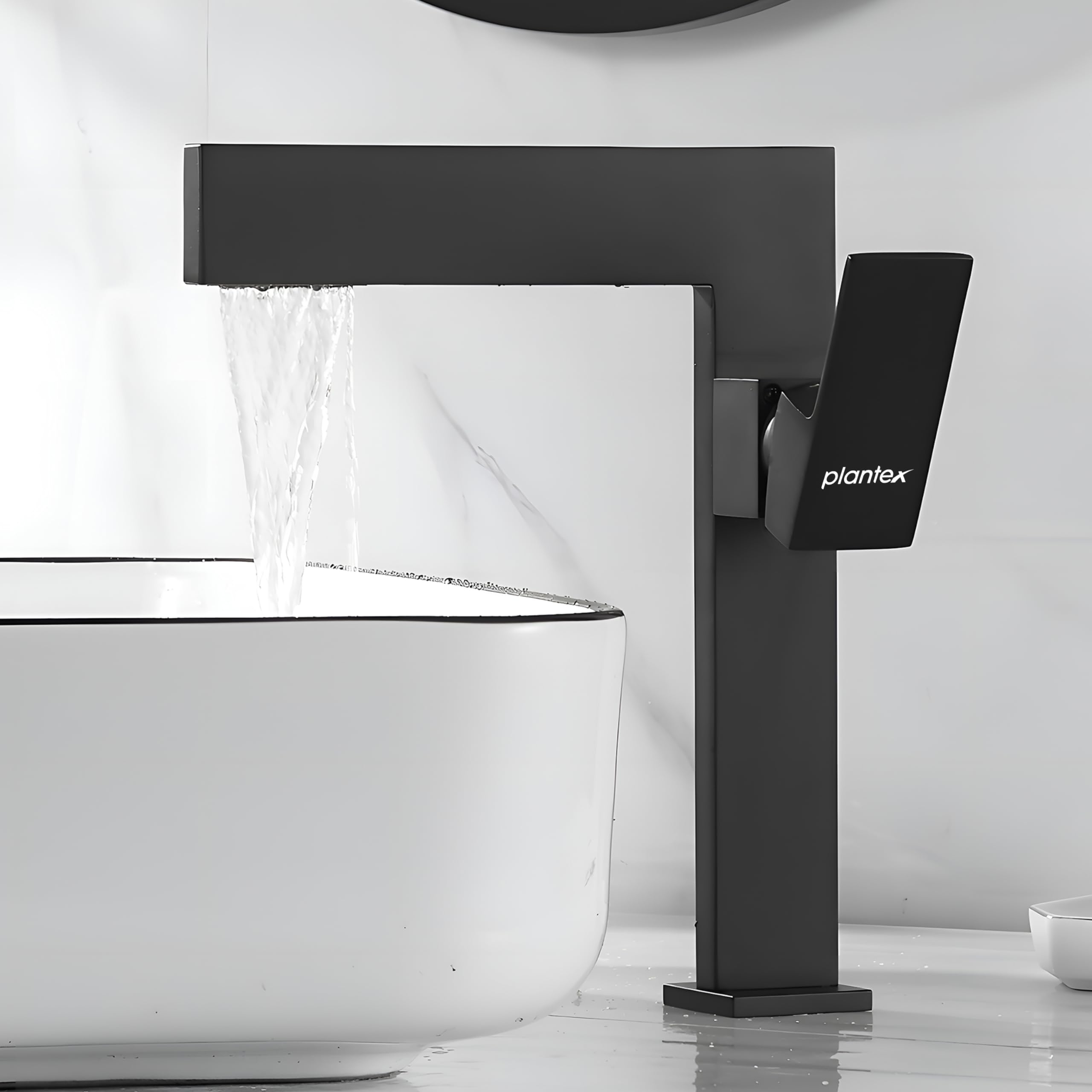 Plantex Pure Brass Single Lever Basin Mixer Tap | Hot & Cold Mixer Tap |Table top Wash Basin Tap-(7877-Black) (B0CMX4QG2N) Amazon Price History, Amazon Price Tracker