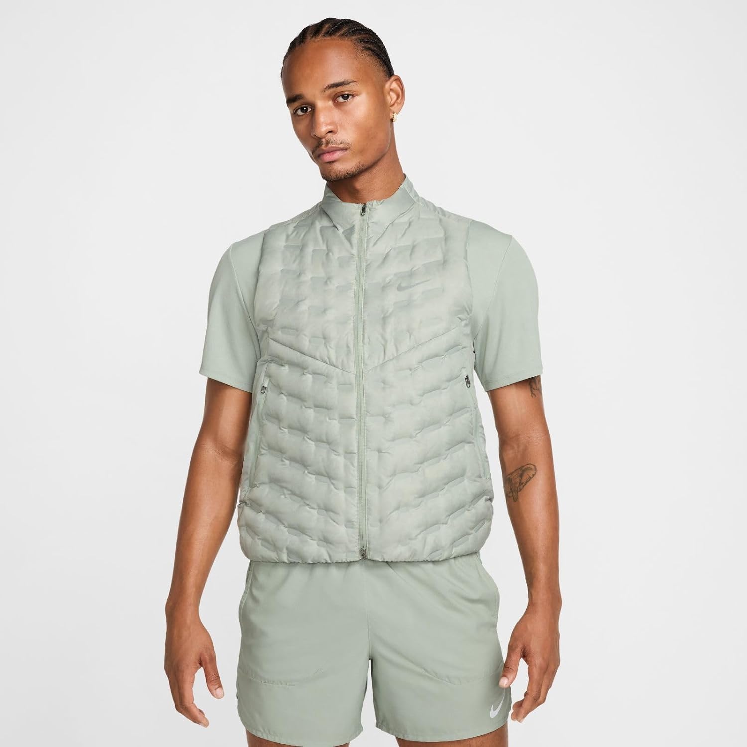 Nike Therma-FIT ADV Repel AeroLoft Men's Down Running Vest (Jade Horizon, FB7542-370) Size Small