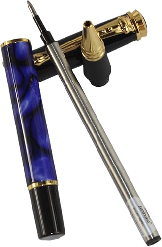 Vista 12 de Gullor Pluma estilográfica 500 azul y negro con cartuchos de tinta de 5 colores Pluma estilográfica azul y negro