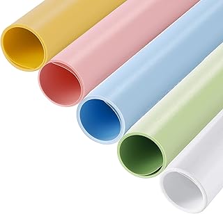 Selens PVC Photography Backdrop Vinyl Background Food Flat Lay 150x70cm White/Green/Grey Blue/Dusty Pink/Yellow Kit for Photo Studio Product Props Tabletop Video Shooting Vlog Waterproof