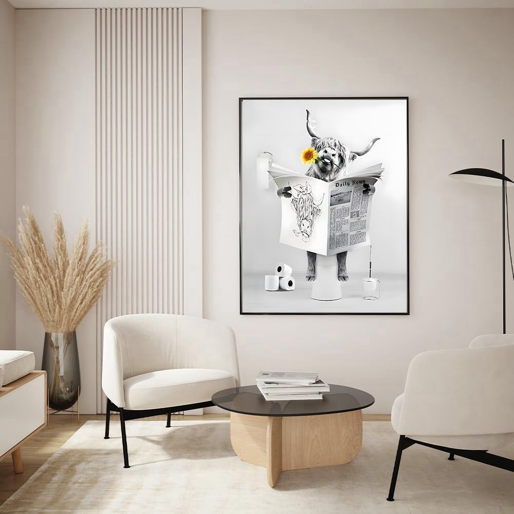 QPLGTU Bathroom Animal Decoration Pictures, Interesting Animal Poster Decoration Pictures - Image 3