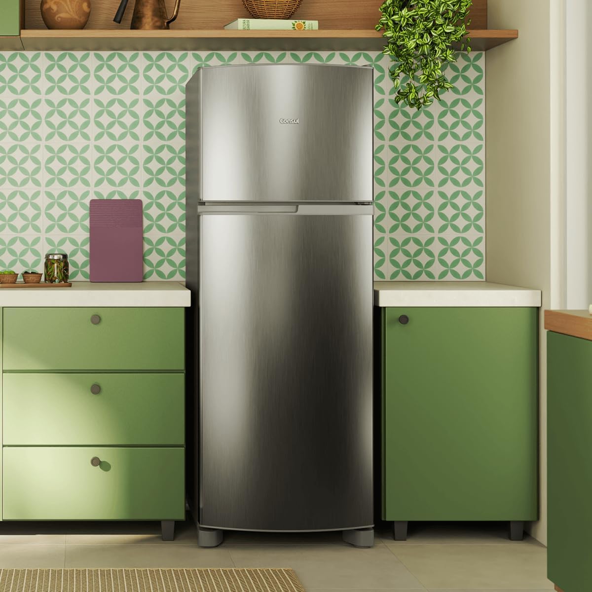 Geladeira Frost Free Duplex 333 Litros Inox Consul – CRM40MK