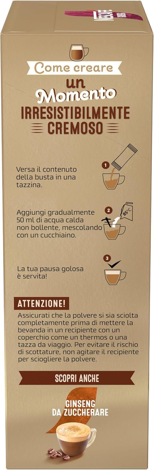 Italian Gourmet Bundle Ginseng Kaffeegetränk 12x 70g + Italian Gourmet Polpa Gratis – Cremiges Instant-Getränk mit Ginseng, 120 Portionsbeutel à 7g, Kaffee-Spezialität für Zuhause, Büro & Vorrat 840g