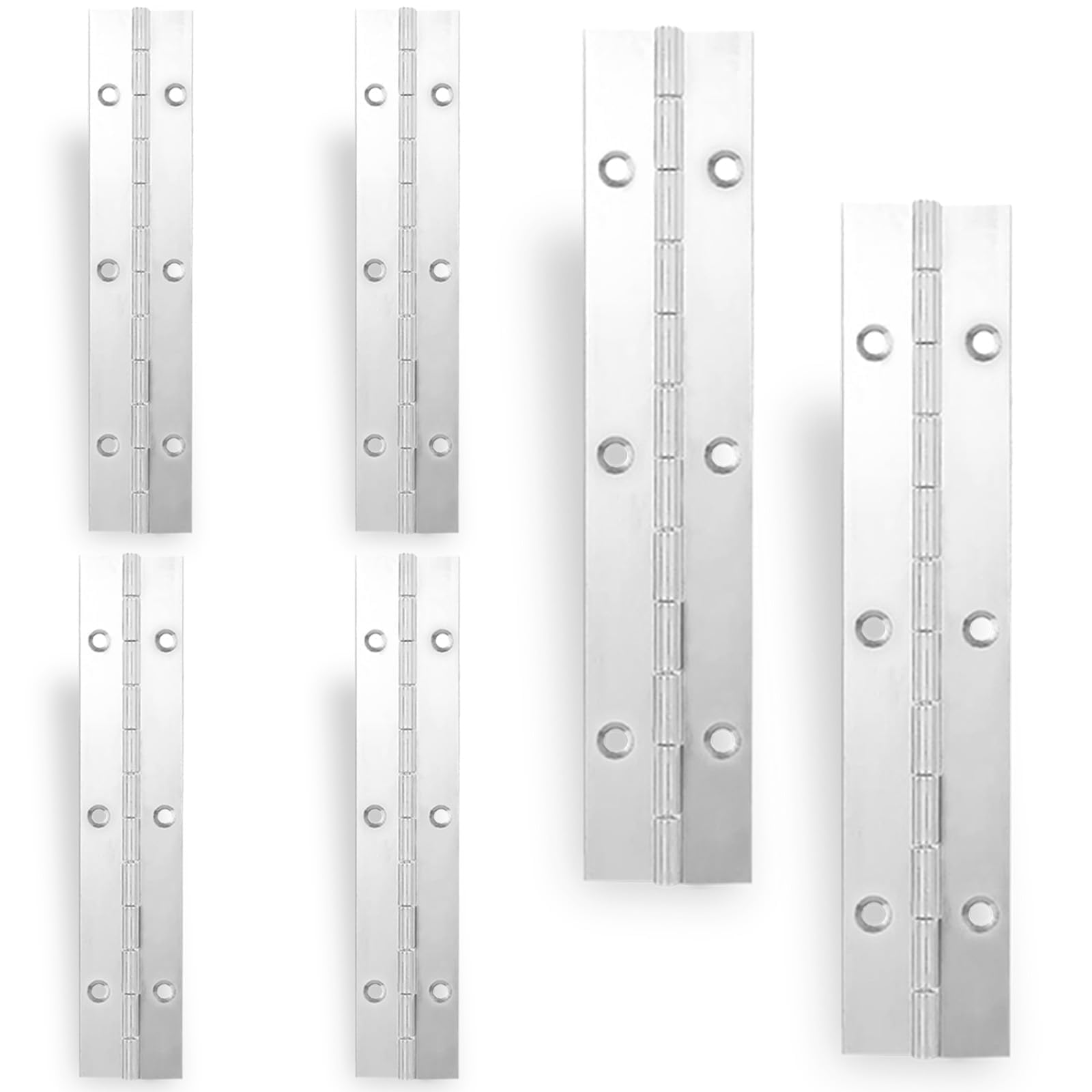 Stainless Steel Piano Hinges - 12 Pack -16