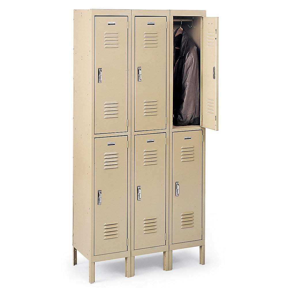 EDSAL 2-Tier Lockers with Alliance Handle - Tan