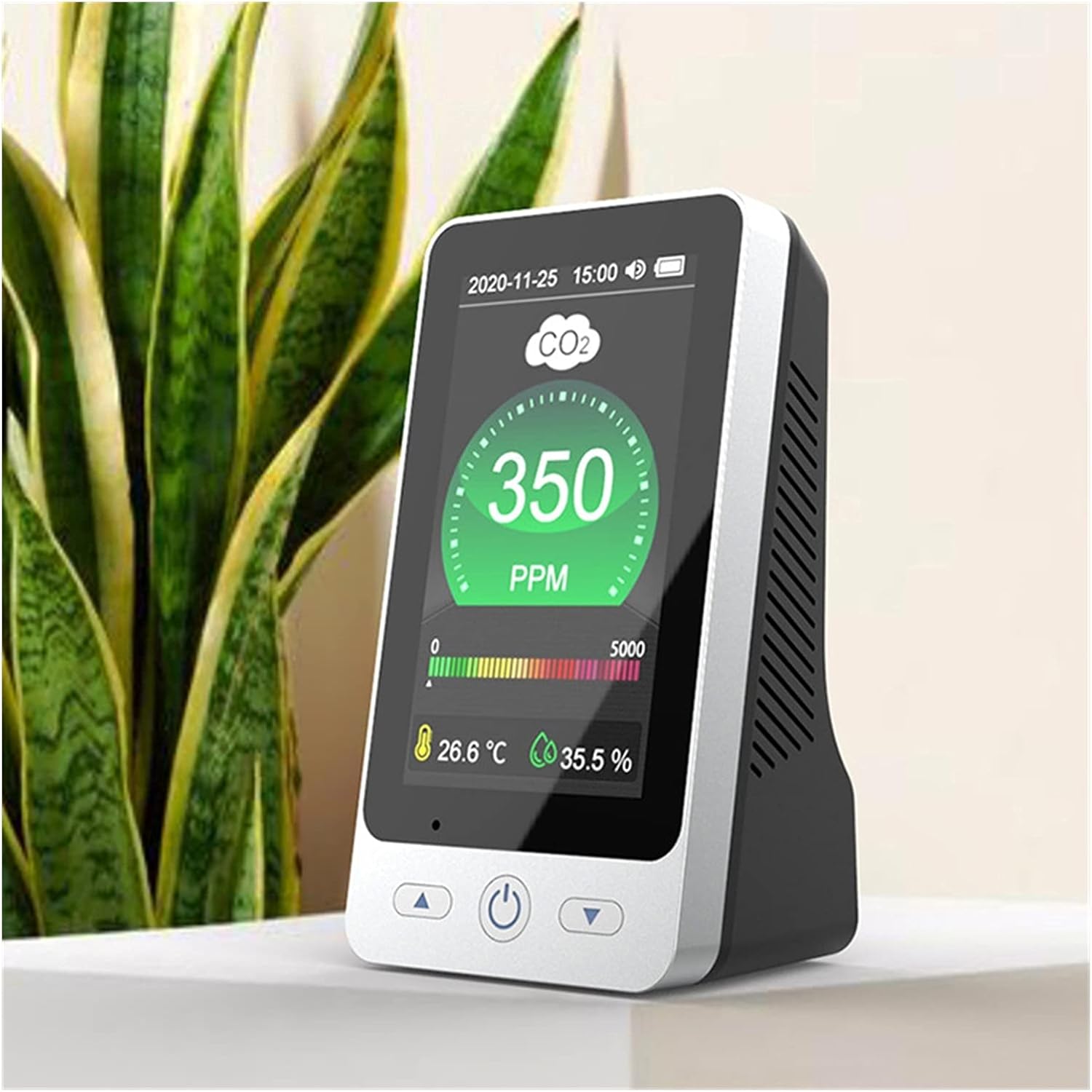Gas Detector Multifunctional Household Indoor Air Quality Detection Instrument Carbon Dioxide Pm2.5 Detection Instrument Temperature And Humidity Display Instrument