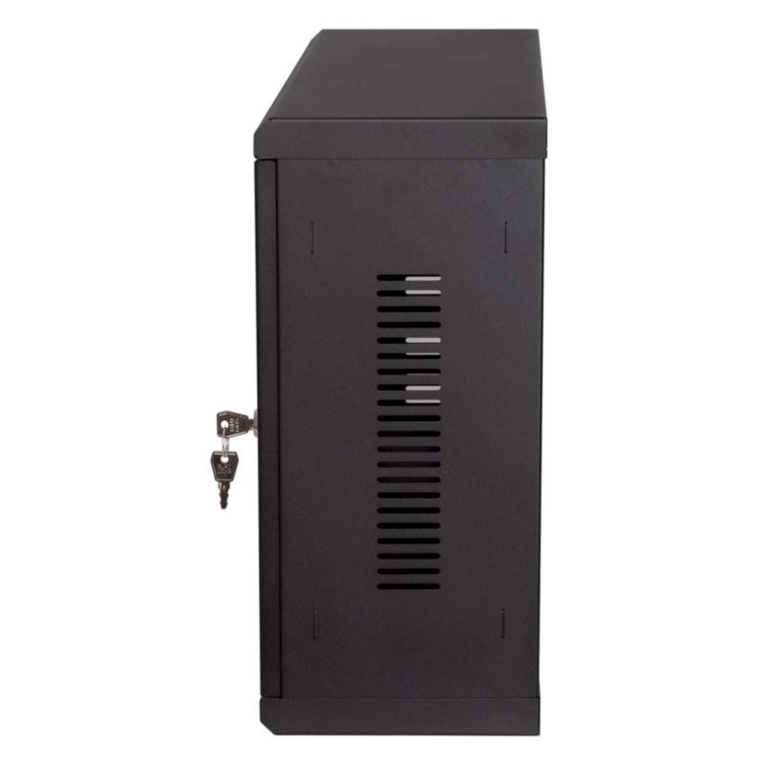 CCTV Armadio Rack 3U 19 Pollici 180 mm | Armadio di Rete in Acciaio | Home Server, Armadio Router, Alloggiamento per Telecamera di Videosorveglianza, Dimensioni compatte, Regolabile, Nero