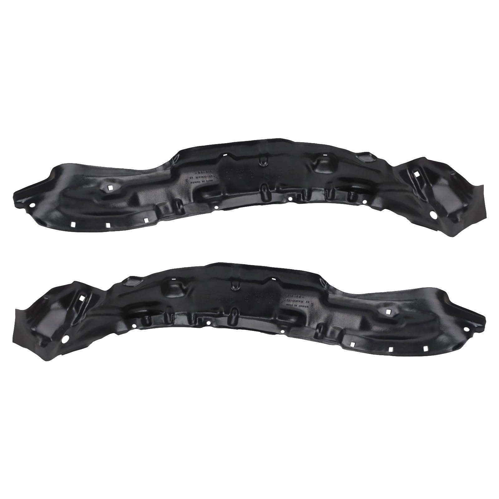 TRQ Front Driver and Passenger Side Inner Fender Liner Set | For 2001-2004 Toyota Tacoma