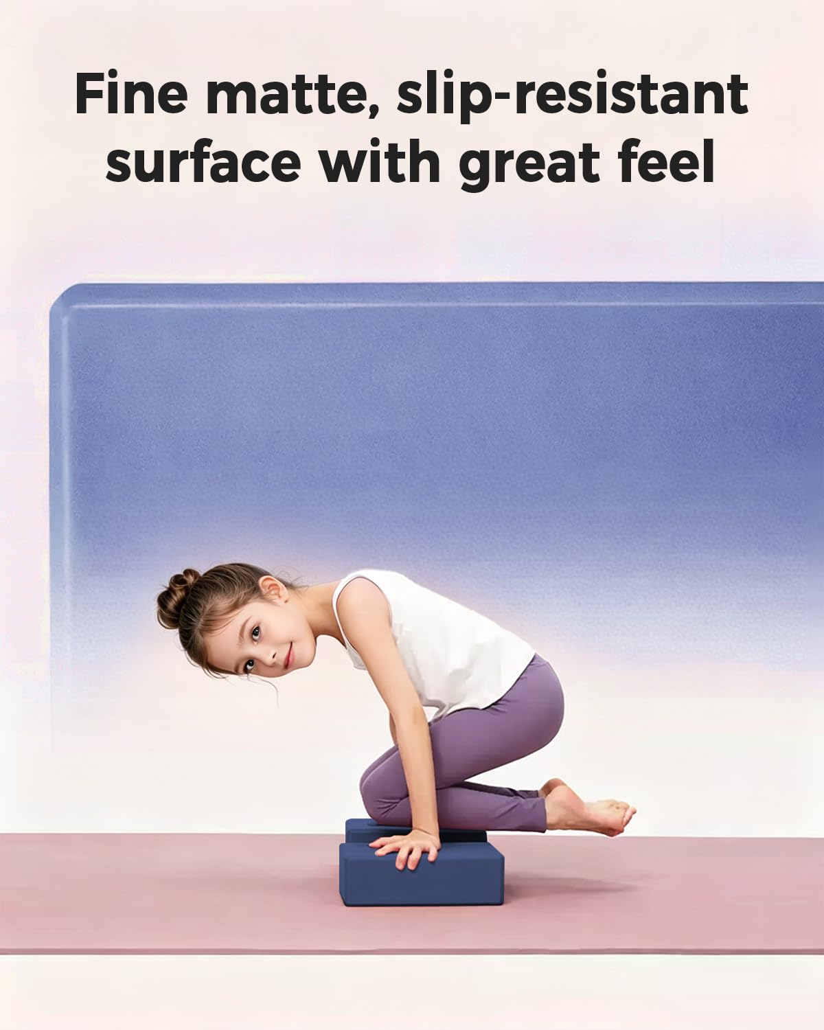 KEEP Yoga-Block, hochdichter EVA-Schaum, 2 Stück, Yoga-Block mit rutschfester strukturierter Oberfläche, stützend, leicht, ideal für Yoga