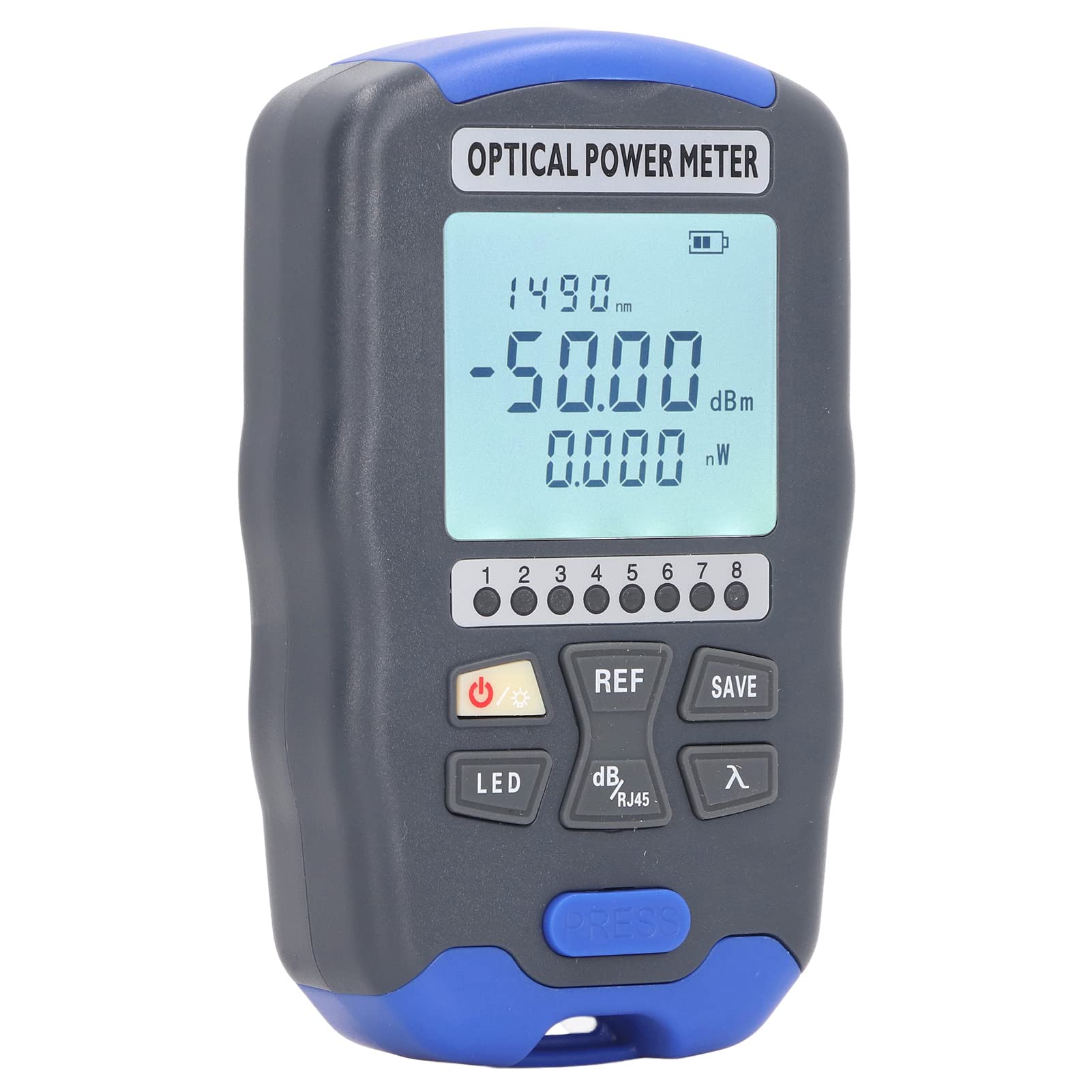 Optical Power Meter, Red Light Tester LED Lamp 650mah Battery 10 Wavelengths High Accuracy for Network Cable Testing (AUA DC50(-50~+26dBm))-image-33