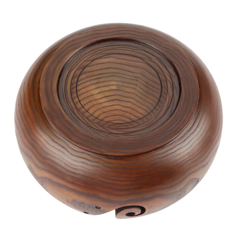 Cuenco de hilo de madera natural, artesanal y ecológico para tejer y crochet, almacenamiento de ovillos decorativo y funcional para tejedores, amantes del DIY y regalos creativos
