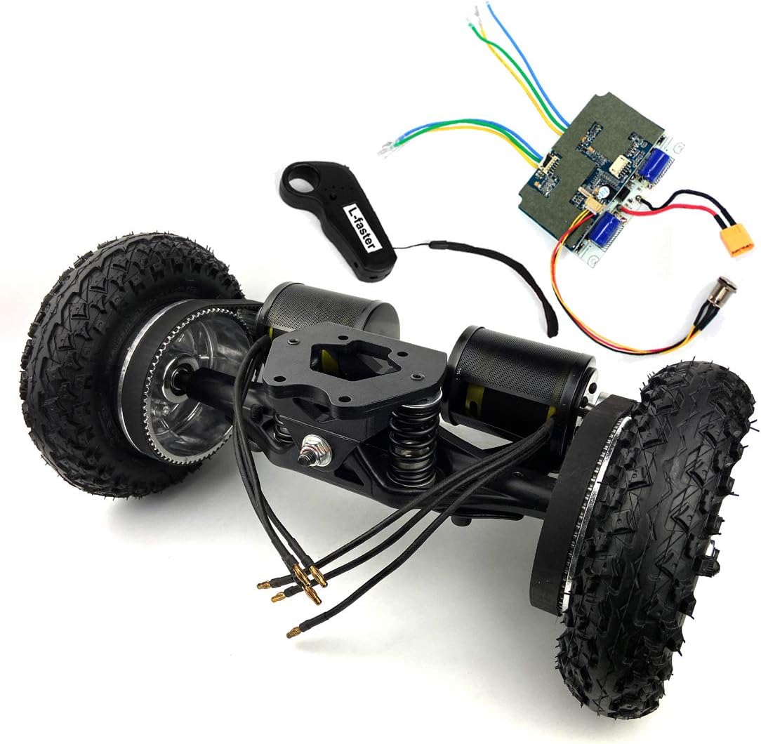 L-faster Electric Skateboard Truck Off Road Skateboard Belt Drive Truck 4 Wheel Longboard Mountains Skateboard 11 Inch Truck 8 Inch Wheel