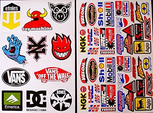 hvi 2 Sheets MX Motocross Die Cut Self Adhesive Vinyl Stickers Decals 89ng