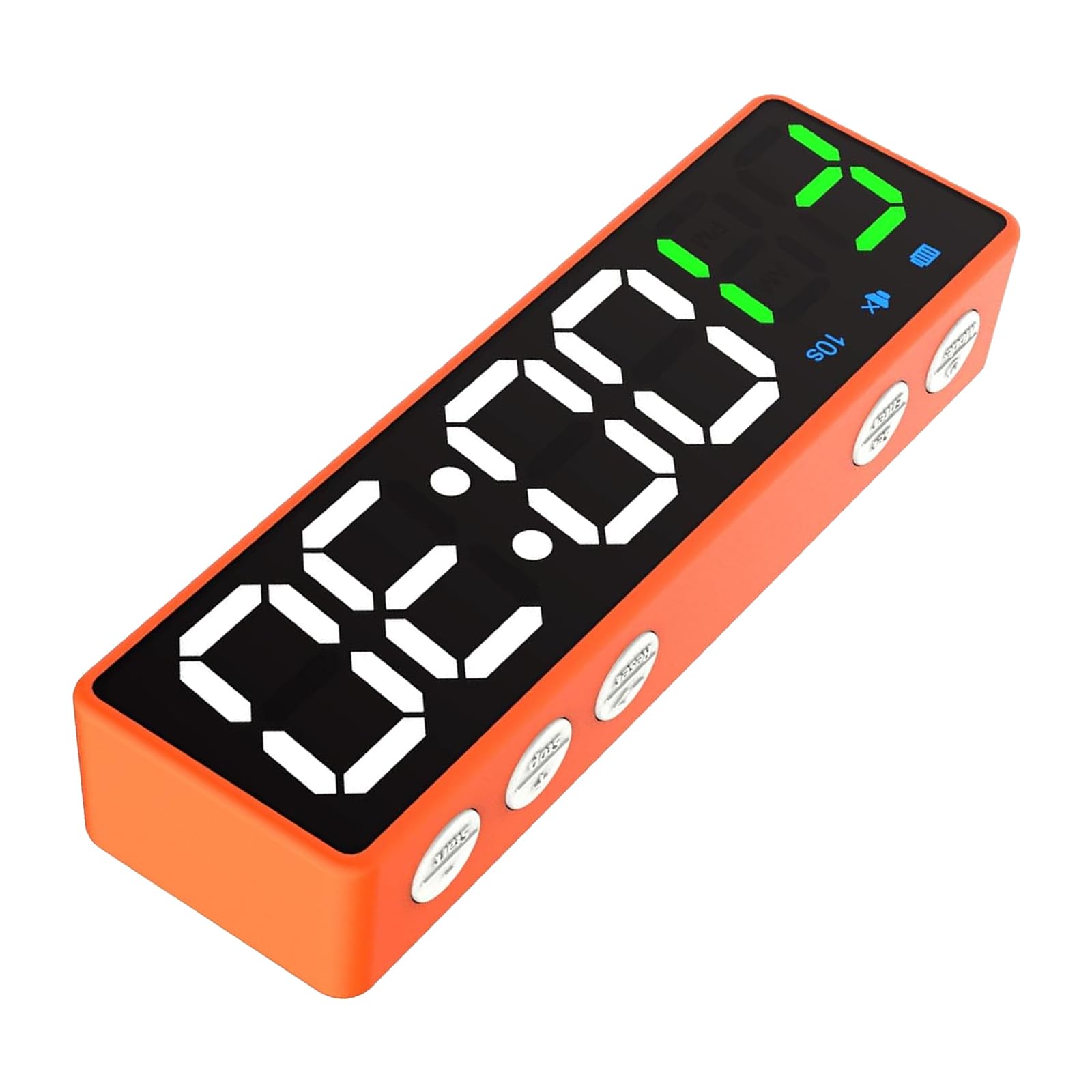 Arecobticy Red Frame Green And Transportable Attractive Fitness Clock With 8 Professional Training Modes For Hiit Tabata Workouts Large Led Screen Long Battery Life Gym Clock