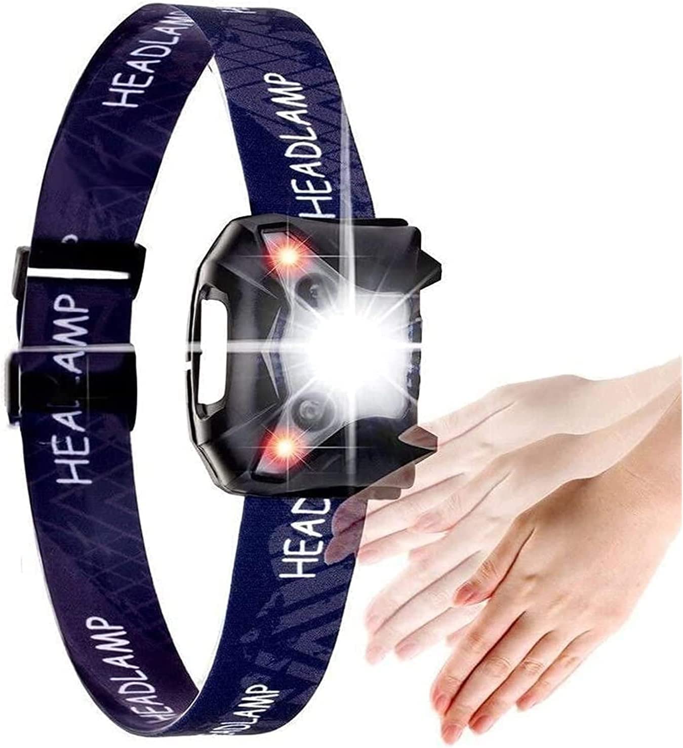Latarka czołowa Latarka czołowa LED Latarka czołowa zewnętrzna Lampa robocza Mocne światło Przenośne ładowanie USB Indukcja Kemping Przygoda Wędkarstwo Latarka czołowa LED Lampka nocna Latar