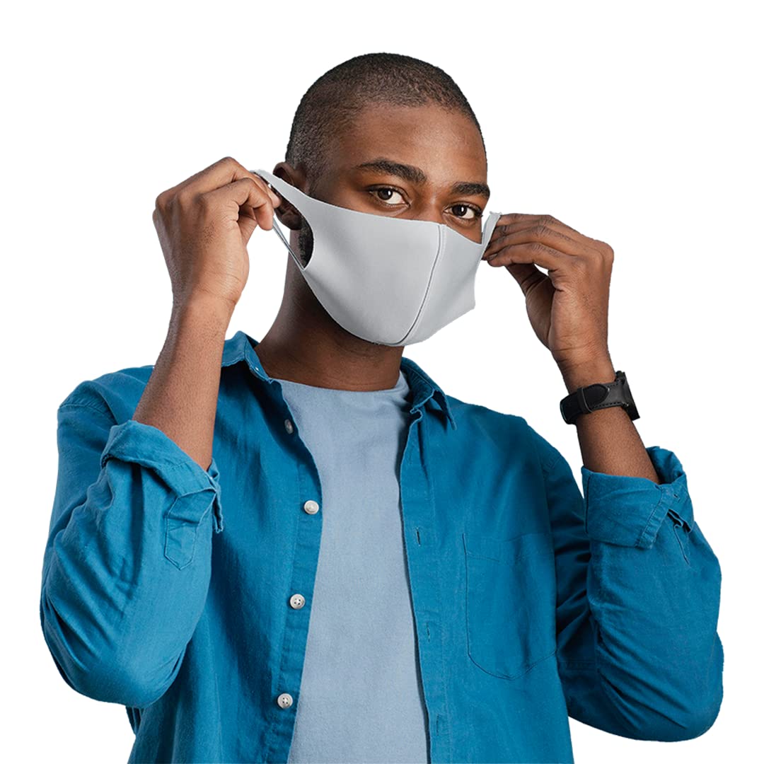 FridoUltra Comfortable Silver+ Washable and Reusable Face Mask - Super Breathable Mask for Men & Women, Made in South Korea