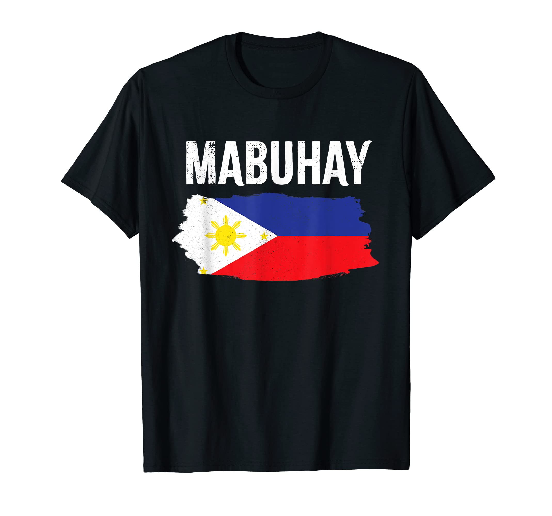Mabuhay Filipino Greetings Philippine Flag T-Shirt